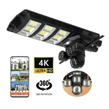 Ai Solar Camera + Lighting 2-in-1 SPM-XA01 – 450W Solar Light, 4K HD PTZ, Mobile Detection And Remote View