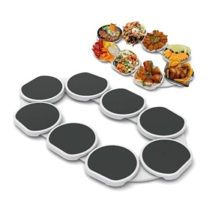 Lazy Susan Turntable For Dining Table – 360° Rotation, Expandable And Heat Resistant Food Server