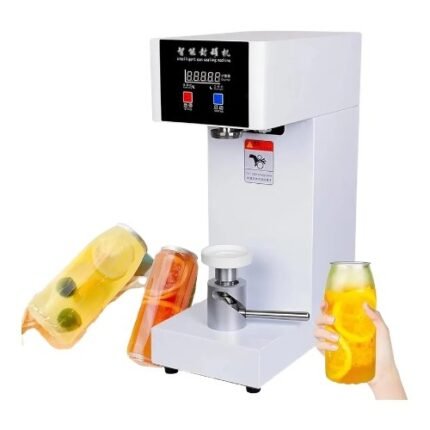 Automatic Can Sealer Machine 140W Commercial - Seals Plastic, Glass, Tin Cans Heights Up To 168mm