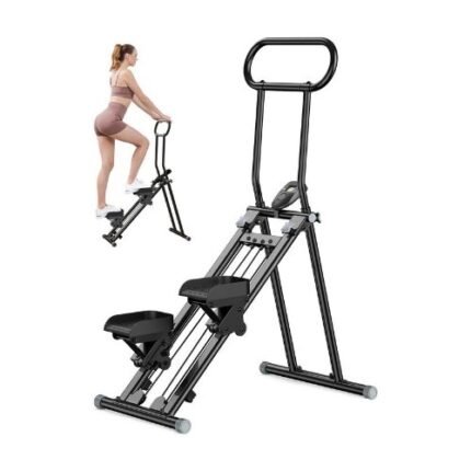 Foldable Vertical Climber Stair Stepper Machine With LCD | Full Body Workout Equipment