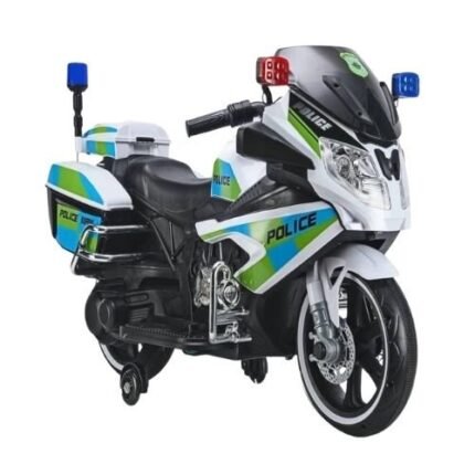 12V Police Motorbike Ride On For Kids – Electric Battery Operated Police Motorcycle Toy For Boys