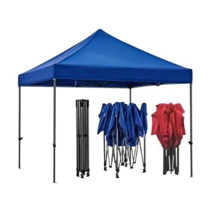 Portable Pop Up Gazebo 3x3m – 3 Side Walls, Patio Awning, Car Canopy And Event Tent
