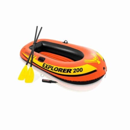 Intex Explorer 200 Inflatable Fishing And Recreation Boat 2 Person 210lb Capacity