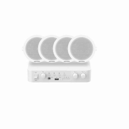 Hikvision 60W Analog Amplifier + 4x Analog Ceiling Speakers Complete PA System Kit