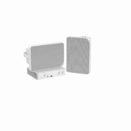 Hikvision 20W Dual Cabinet Speaker Kit DS-QAE0120G1R With Analog Amplifier - Wall Mount Speakers