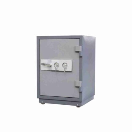 45kg Fireproof Safe With Dual Key Locks And Adjustable Shelf - Heavy Duty Anti-Burglar Home And Office