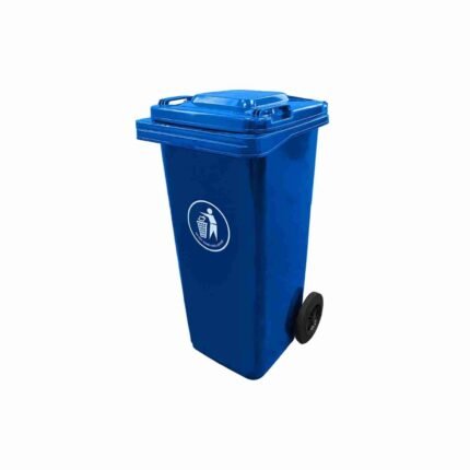 120L Outdoor Plastic Dustbin With Wheels Home And Commercial Waste Bin