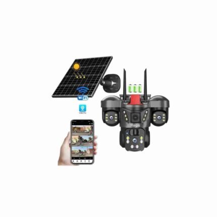 V380 Pro Solar Powered Outdoor WiFi And 4G PTZ Security Camera | Auto Motion Detection | Night Vision | Two-Way Audio