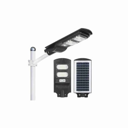 Alltop 100W Solar LED Street Light - 4.5V 7W Polycrystalline Panel, LiFePO4 3.2V 6AH Battery, 160 lm/W, 4-5m Height