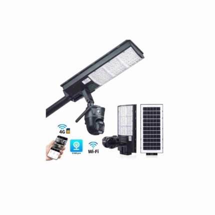 COFE 2-in-1 Solar Street Lighting Camera With 4G | 10X Zoom | Outdoor Waterproof