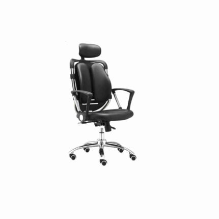 Orthopedic Dual-Backrest Ergonomic Office Chair With Lumbar Support And Headrest
