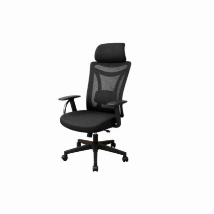 Mesh Ergonomic Office Chair With Lumbar Support, Headrest And Flip-up Arms