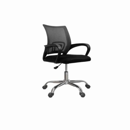 Ergonomic Mesh Office Chair With 360° Rotation - Black