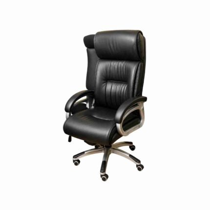 Executive Office Chair Leather - Black